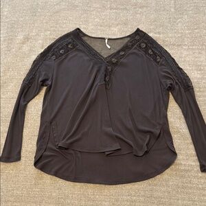 Free People 3/4 Sleeve Blouse